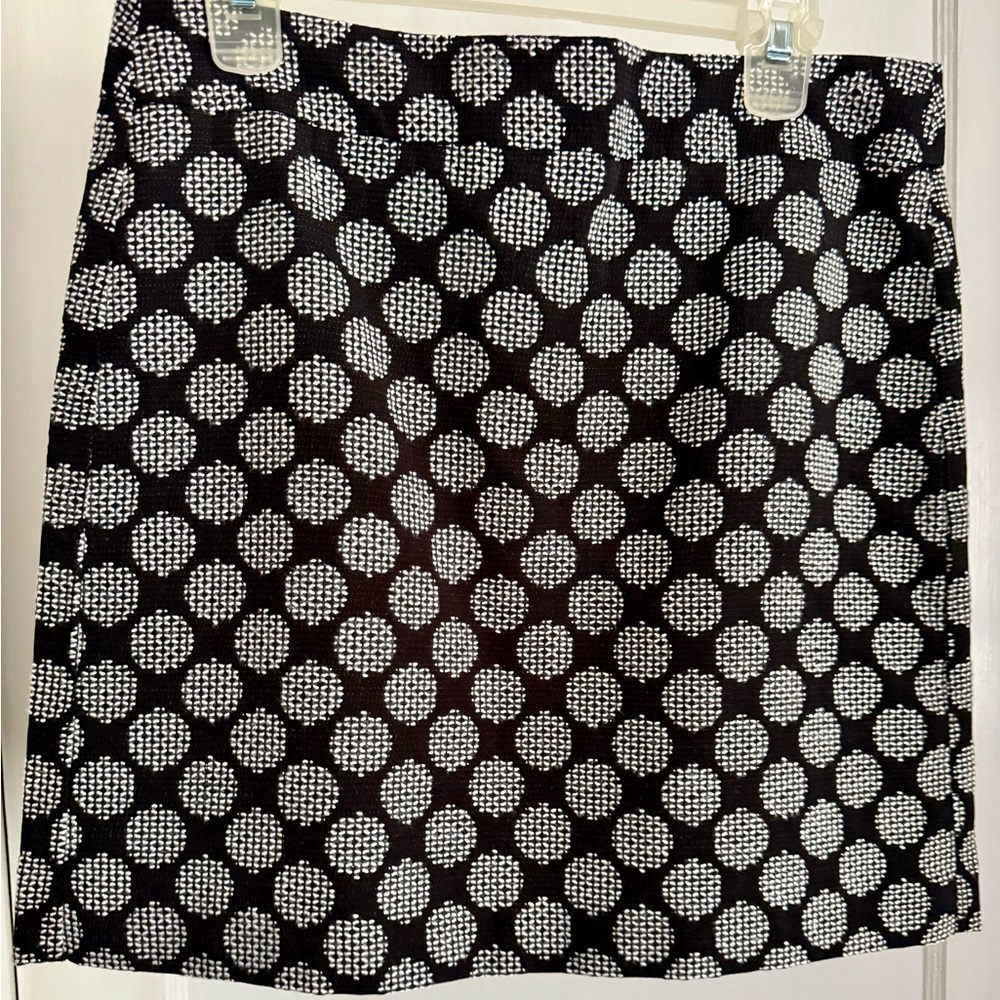 LOFT Polka Dot Black and White Women's Skirt